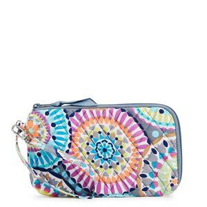 Vera Bradley Women's Outlet Cotton Slim Wristlet NWT  sunny medallion